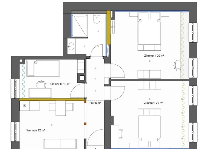 Apartment 3-zimmer *